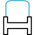 a blue phone with a white background a blue phone with a white background